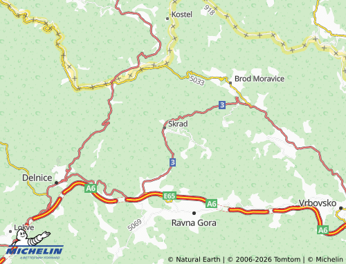 Mapa MICHELIN veliko Selce - ViaMichelin