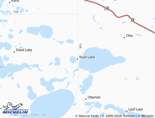 Mapa MICHELIN Rush Lake - ViaMichelin
