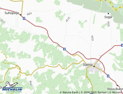MICHELIN Bistrica map - ViaMichelin
