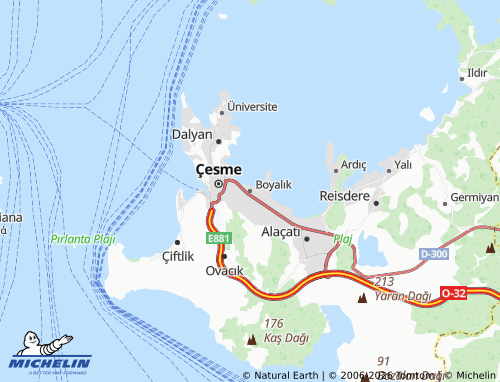 MICHELIN Boyalık map - ViaMichelin