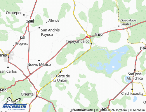 Mappa MICHELIN Tetipanapa - ViaMichelin