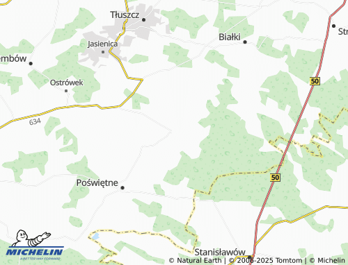 MICHELIN Międzyleś map - ViaMichelin
