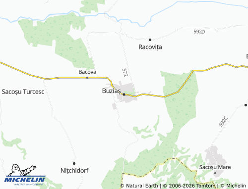 Carte MICHELIN Buziaș - ViaMichelin