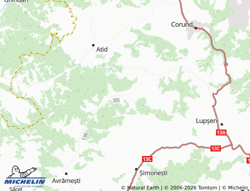 MICHELIN Firtănuș map - ViaMichelin
