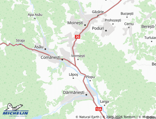 MICHELIN Vermești map - ViaMichelin