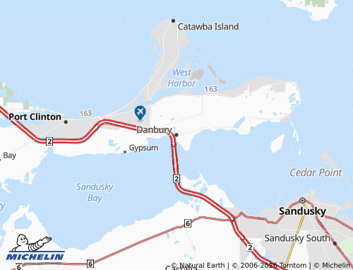 Carte MICHELIN Danbury - ViaMichelin