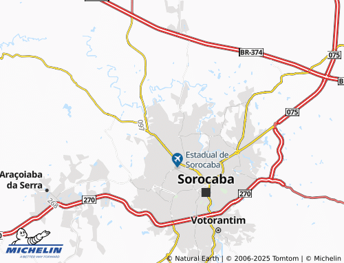 MICHELIN Jardim São Guilherme map - ViaMichelin
