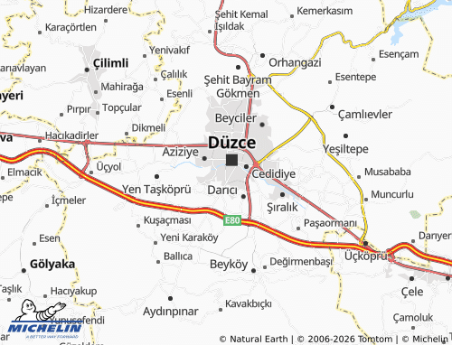 MICHELIN Çay map - ViaMichelin