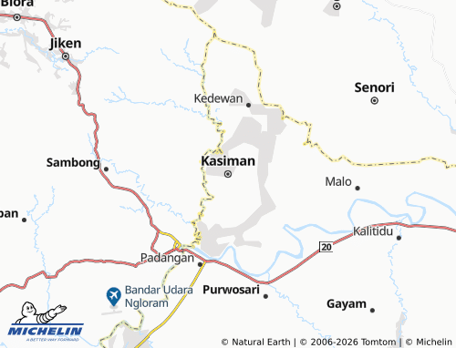 MICHELIN Kasiman map - ViaMichelin
