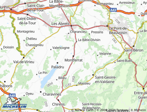 Carte MICHELIN Montferrat - ViaMichelin