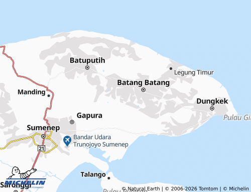 MICHELIN Tamedung map - ViaMichelin