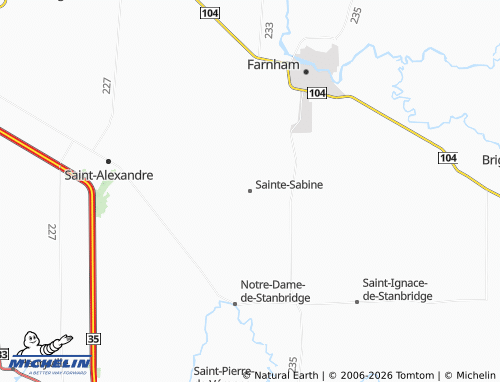 Kaart MICHELIN Sainte-Sabine - ViaMichelin