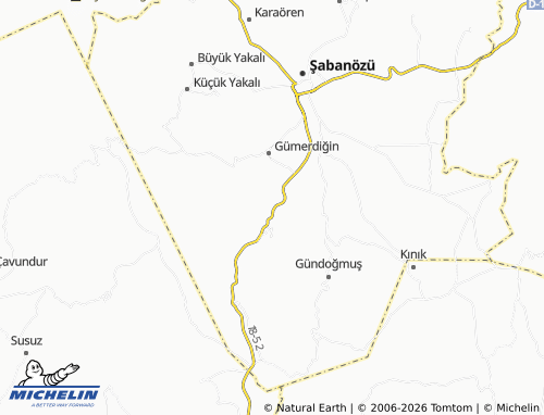 MICHELIN Bulgurcu map - ViaMichelin