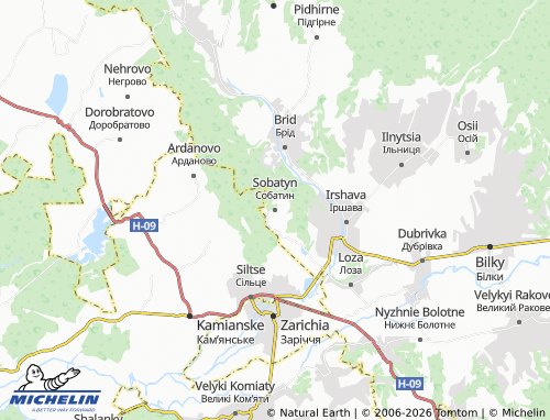 Mappa MICHELIN Sobatyn - ViaMichelin