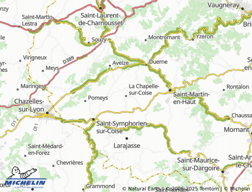 Carte MICHELIN La Chapelle-sur-Coise - ViaMichelin