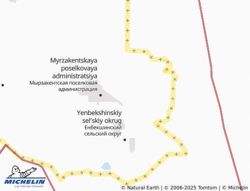 MICHELIN Azamat map - ViaMichelin