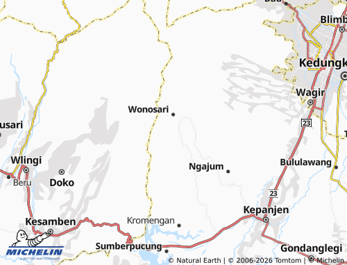 Carte MICHELIN Sumbertempur - ViaMichelin