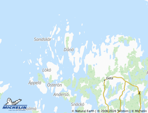 MICHELIN-Landkarte Dånö - ViaMichelin
