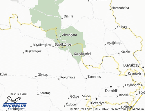 MICHELIN Şuayipşehri map - ViaMichelin