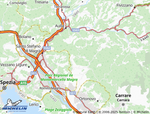 MICHELIN-Landkarte Canepari - ViaMichelin