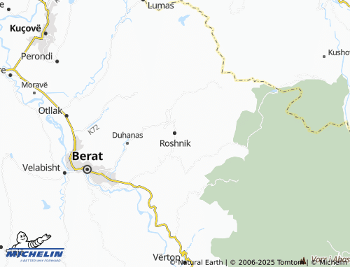 MICHELIN Roshnik map - ViaMichelin