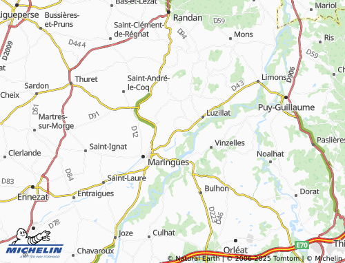 MICHELIN Sanat map - ViaMichelin