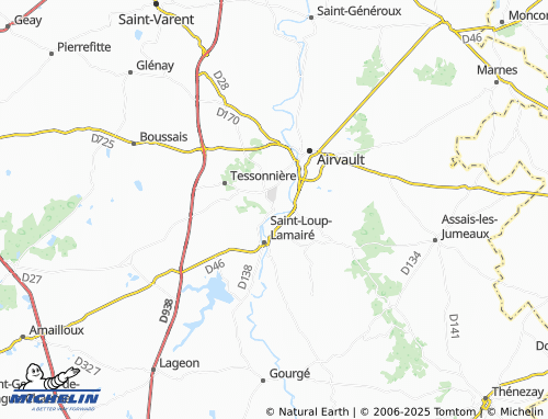 MICHELIN Louin map - ViaMichelin