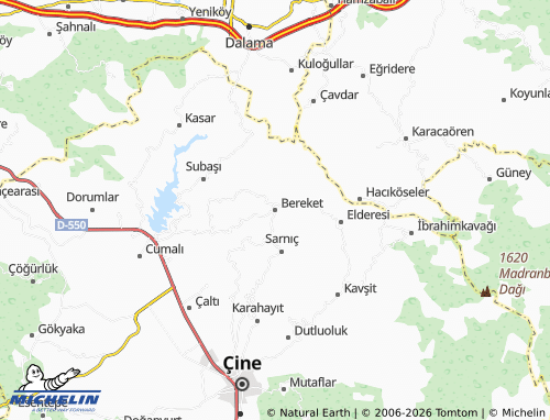 MICHELIN Bereket map - ViaMichelin
