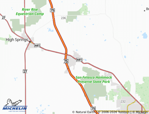 Mapa MICHELIN Alachua - ViaMichelin