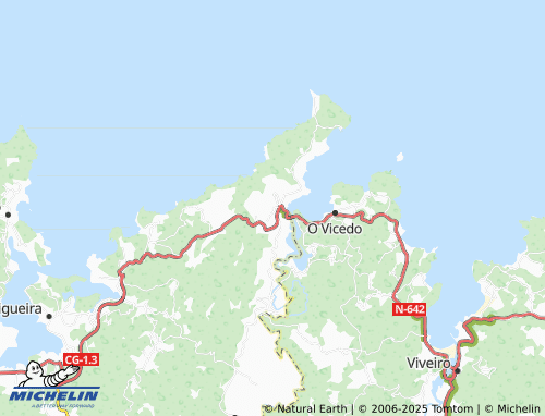 MICHELIN Mogor (Santa María) map - ViaMichelin