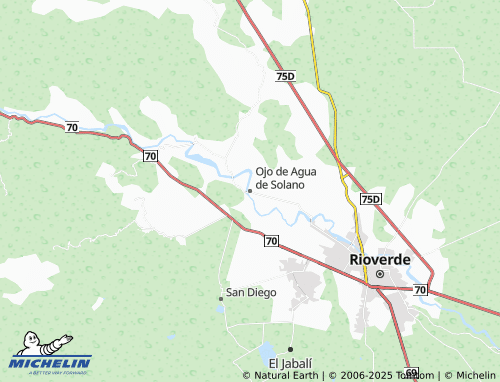 MICHELIN Ojo de Agua de Solano map - ViaMichelin