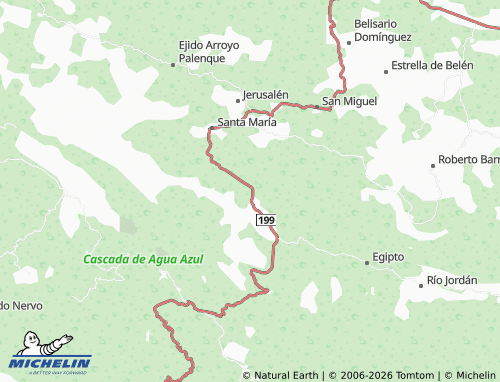 MICHELIN Vicente Guerrero map - ViaMichelin