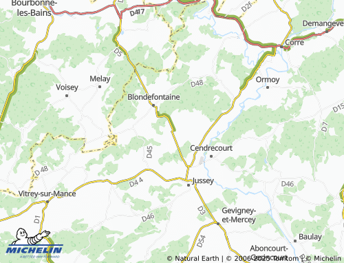 MICHELIN Raincourt map - ViaMichelin