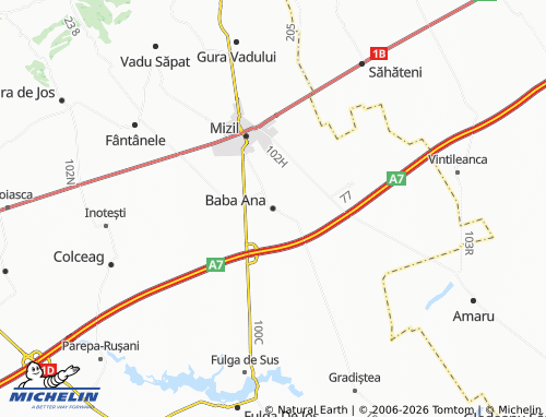 MICHELIN Baba Ana map - ViaMichelin