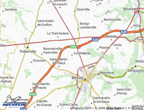 Mapa MICHELIN Courbépine - ViaMichelin