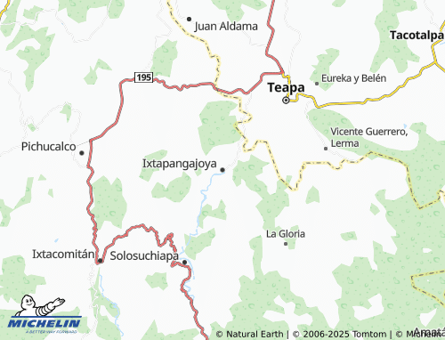 MICHELIN Ixtapangajoya map - ViaMichelin