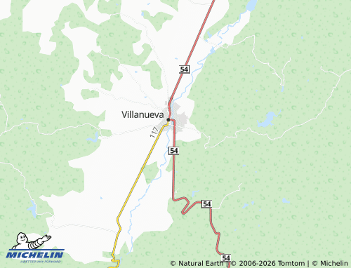 Mappa MICHELIN Las Flores Villanueva - ViaMichelin