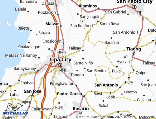MICHELIN Sapac map - ViaMichelin