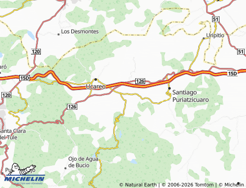 Mapa MICHELIN Jeráhuaro - ViaMichelin