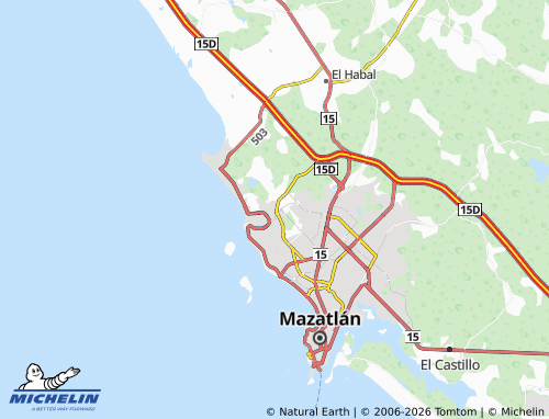 MICHELIN-Landkarte Galerías Mazatlán - ViaMichelin