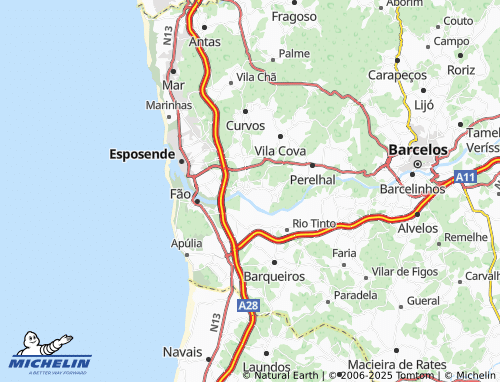 MICHELIN Santães map - ViaMichelin