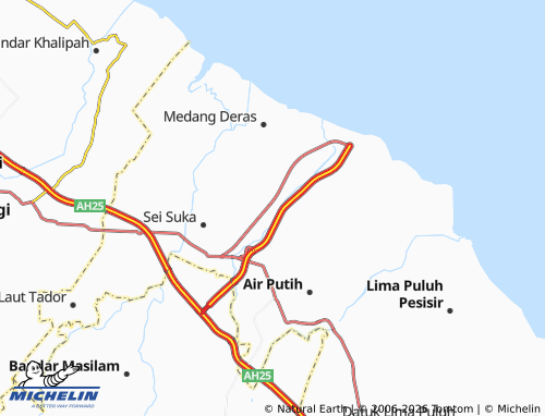 MICHELIN Pakam Raya Selatan map - ViaMichelin