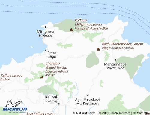 MICHELIN Ypsilometopo map - ViaMichelin