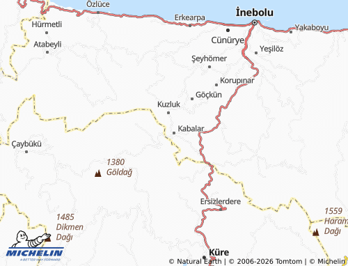 Mappa MICHELIN Kabalar - ViaMichelin