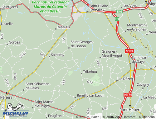 MICHELIN Saint-André-de-Bohon map - ViaMichelin