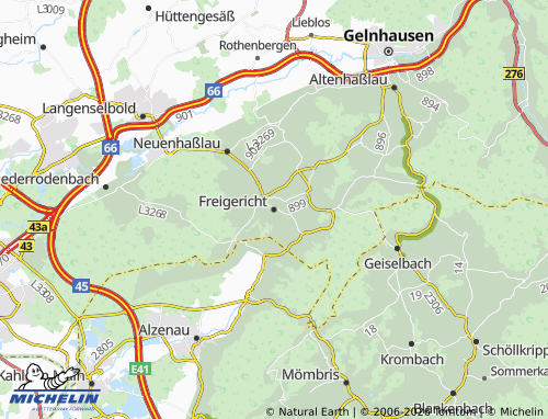 MICHELIN Freigericht map - ViaMichelin