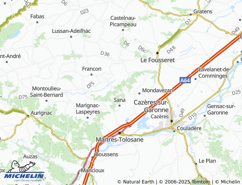 Carte MICHELIN Lescuns - ViaMichelin