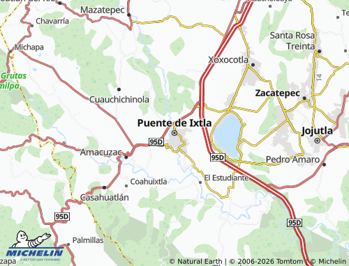 Carte MICHELIN Puente de Ixtla - ViaMichelin