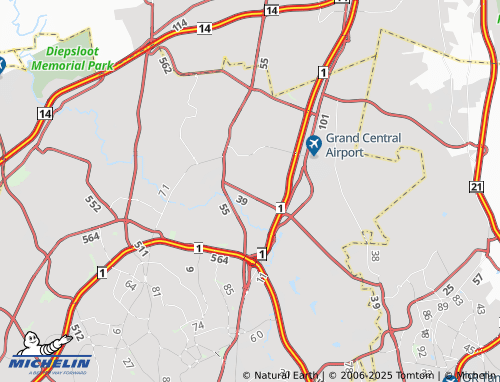 Mappa MICHELIN Vorna Valley Extension 29 - ViaMichelin