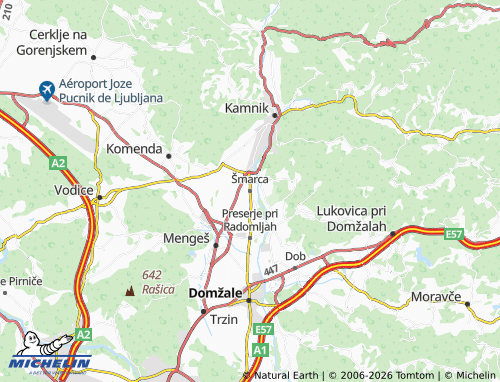 Mappa MICHELIN Šmarca - ViaMichelin